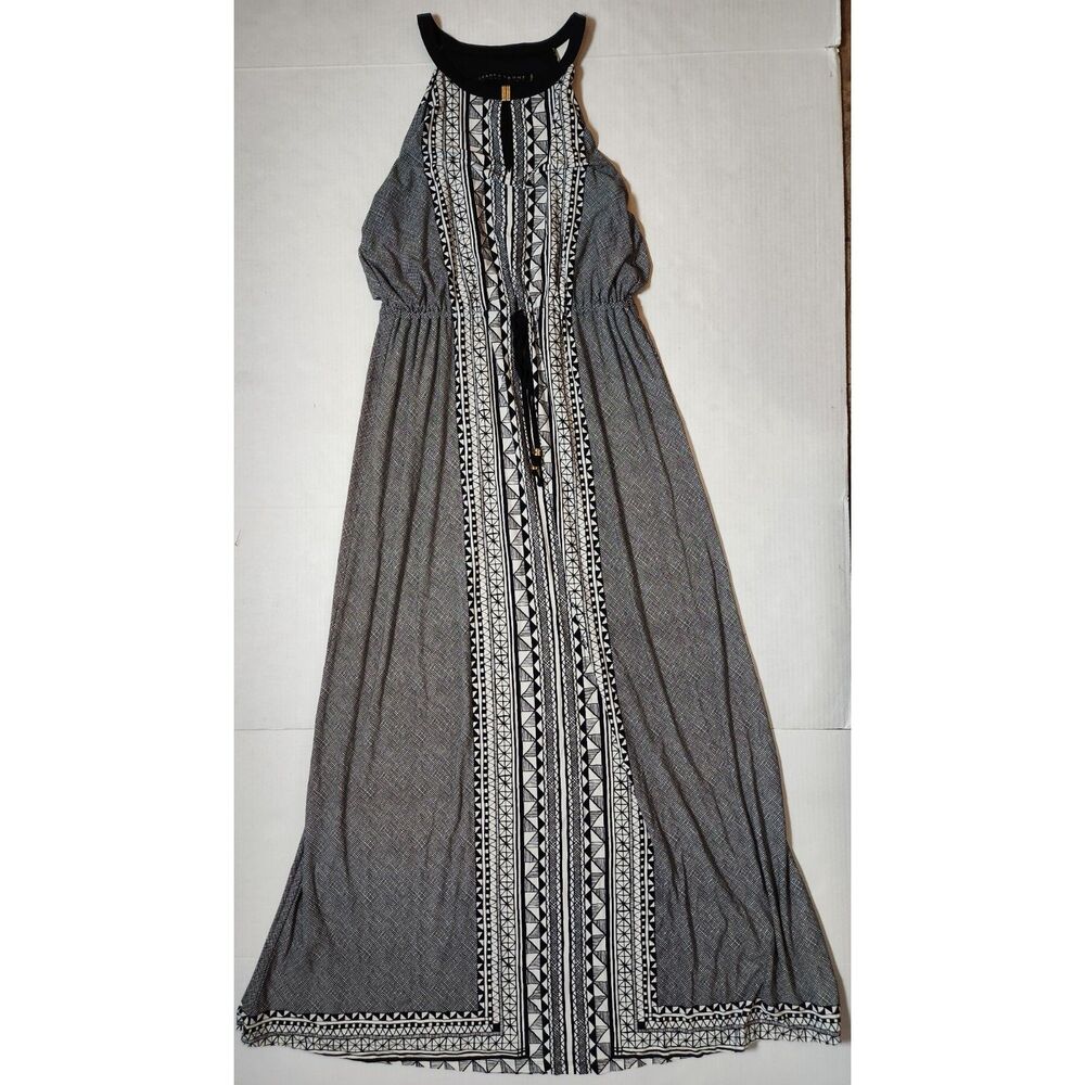 Ivanka Trump Geometric Maxi Dress Women’s Medium Sleeveless